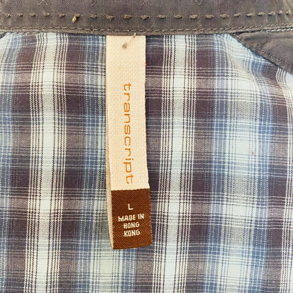 Transcript Snap Button Men’s Short Sleeve Shirt - Picture 4 of 4